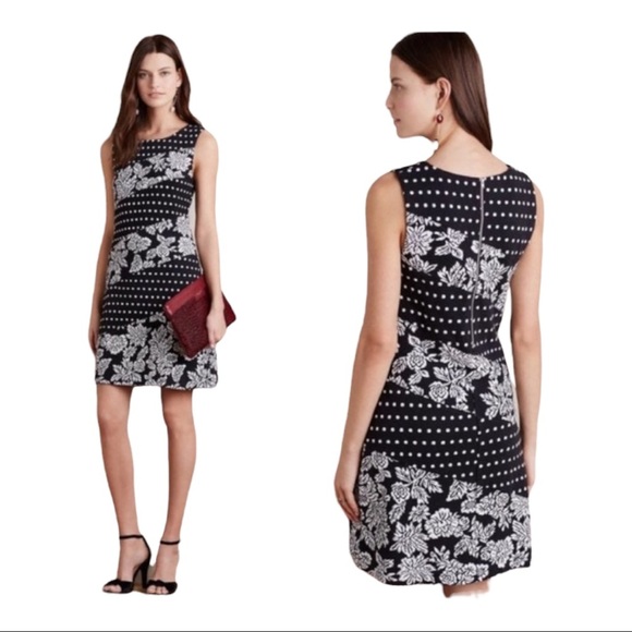 Maeve Anthropologie womens Effemy pattern dress size medium. Zipper back… - Picture 1 of 11
